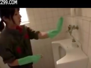 Mosaic: bewitching siivooja antaa geek suihinotto sisään lavatory 01