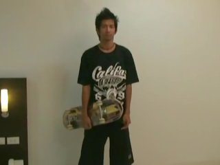 Rakt skateboard damsel